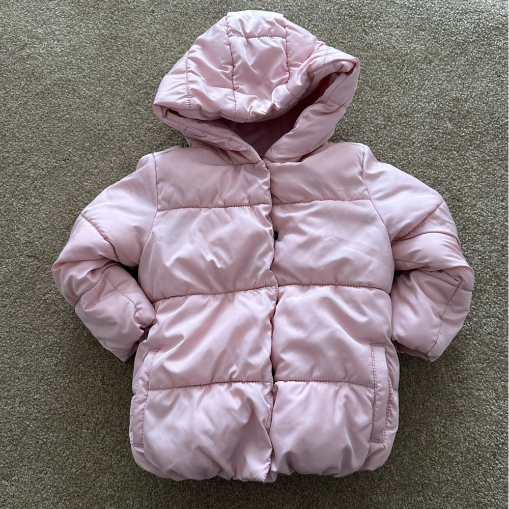 Old Navy Pink Puffer Fleece Lined Jacket - Picture 2 of 13